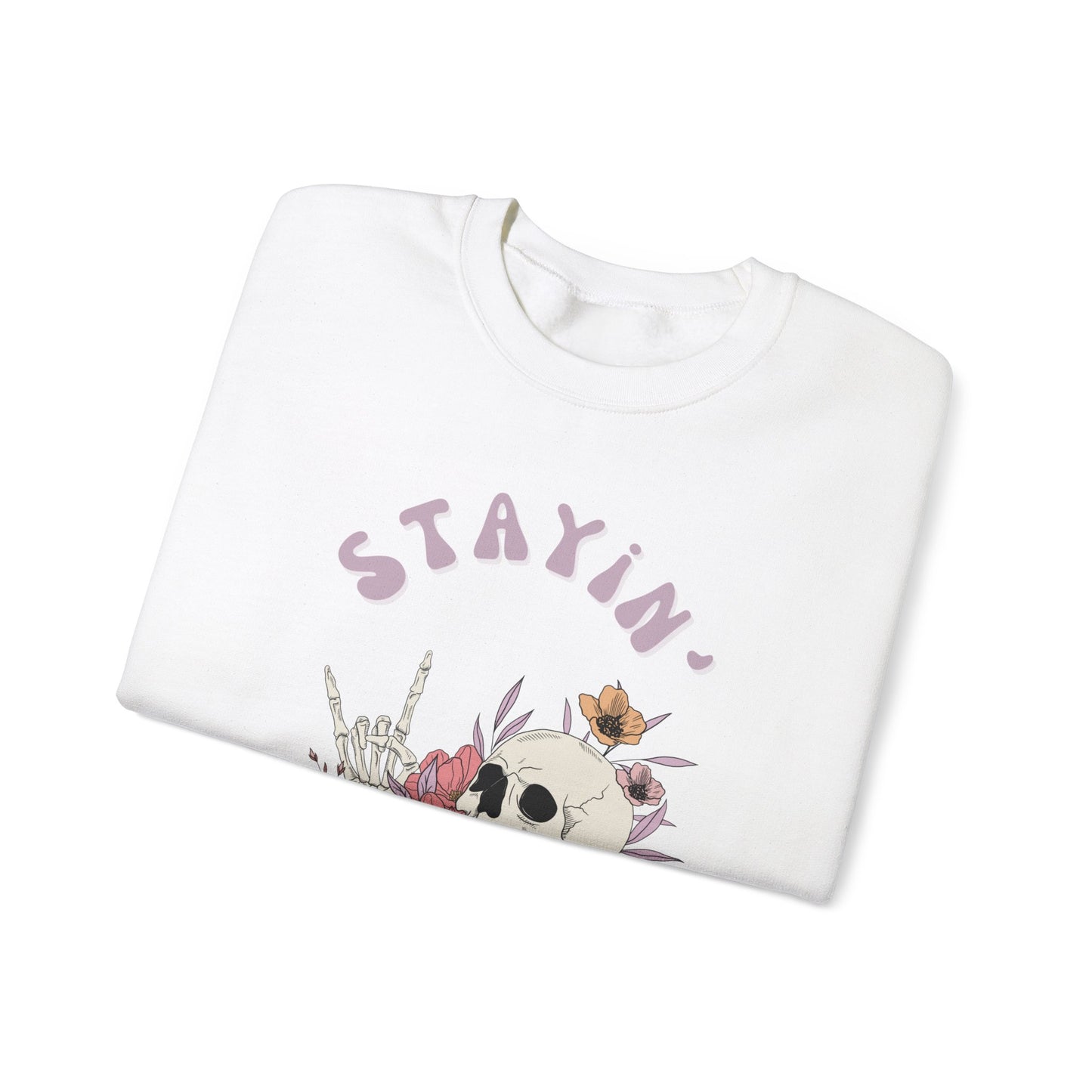 Stayin' Alive Unisex Heavy Blend™ Crewneck Sweatshirt