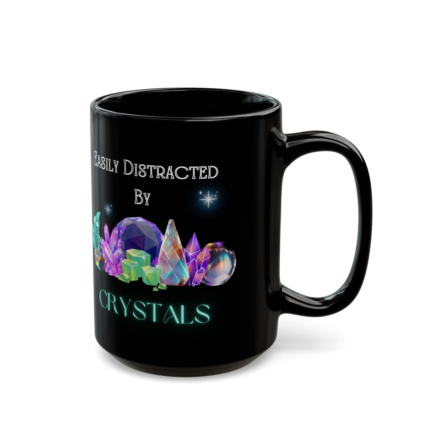 Crystal Distraction Black Mug (11oz, 15oz)