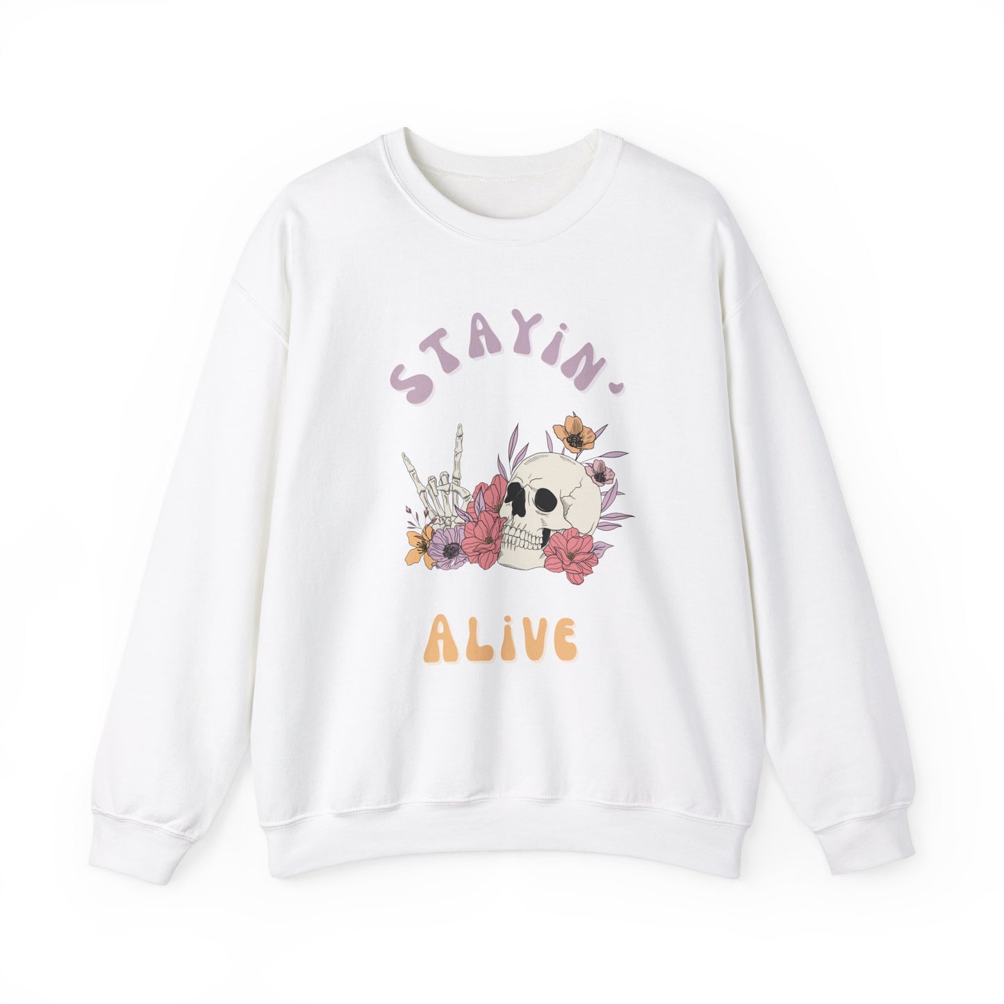 Stayin' Alive Unisex Heavy Blend™ Crewneck Sweatshirt