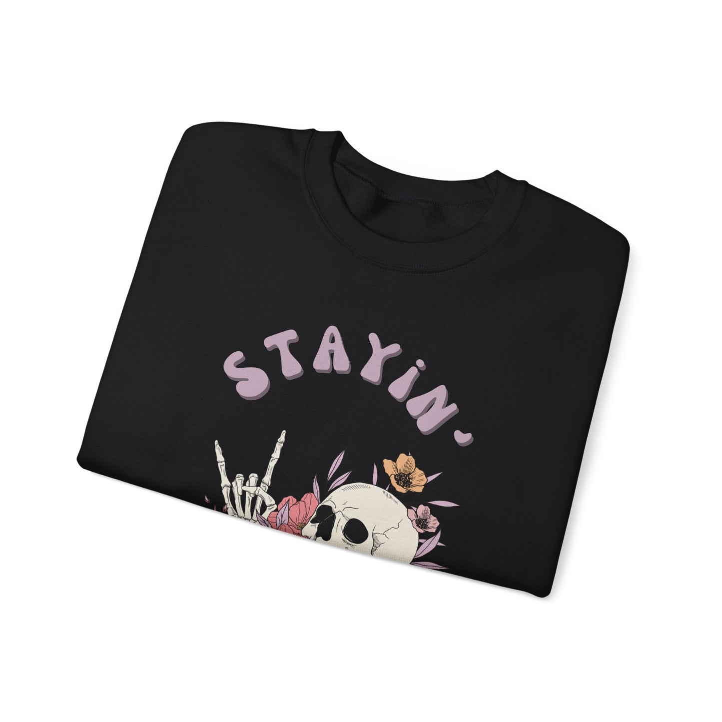 Stayin' Alive Unisex Heavy Blend™ Crewneck Sweatshirt