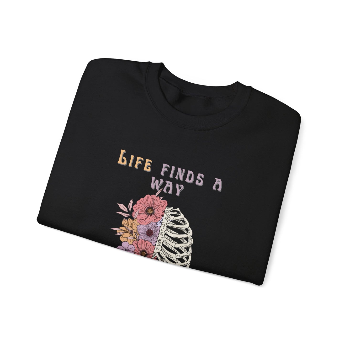 Life Finds a Way Even If It's A Little Creepy Unisex Heavy Blend™ Crewneck Sweatshirt