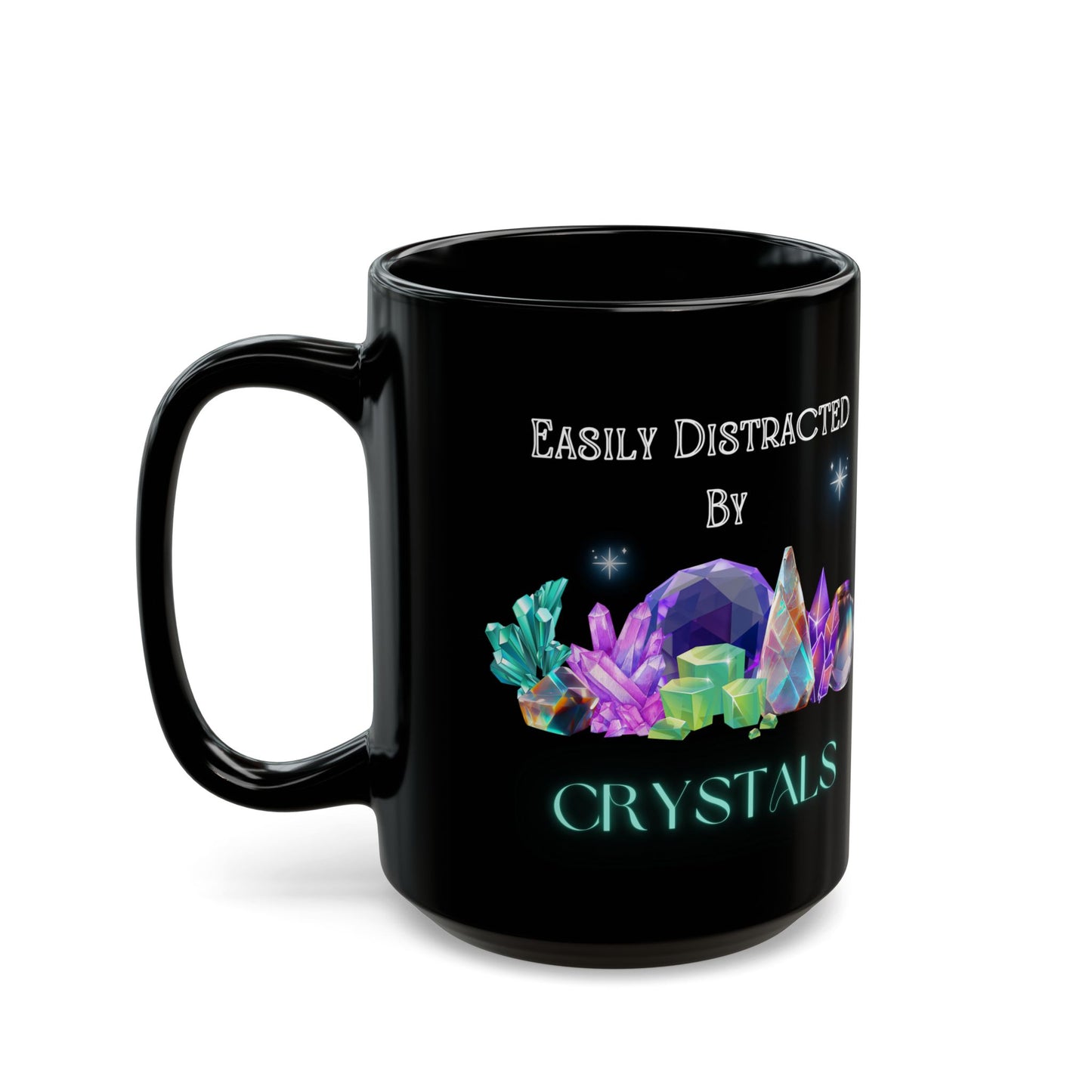 Crystal Distraction Black Mug (11oz, 15oz)