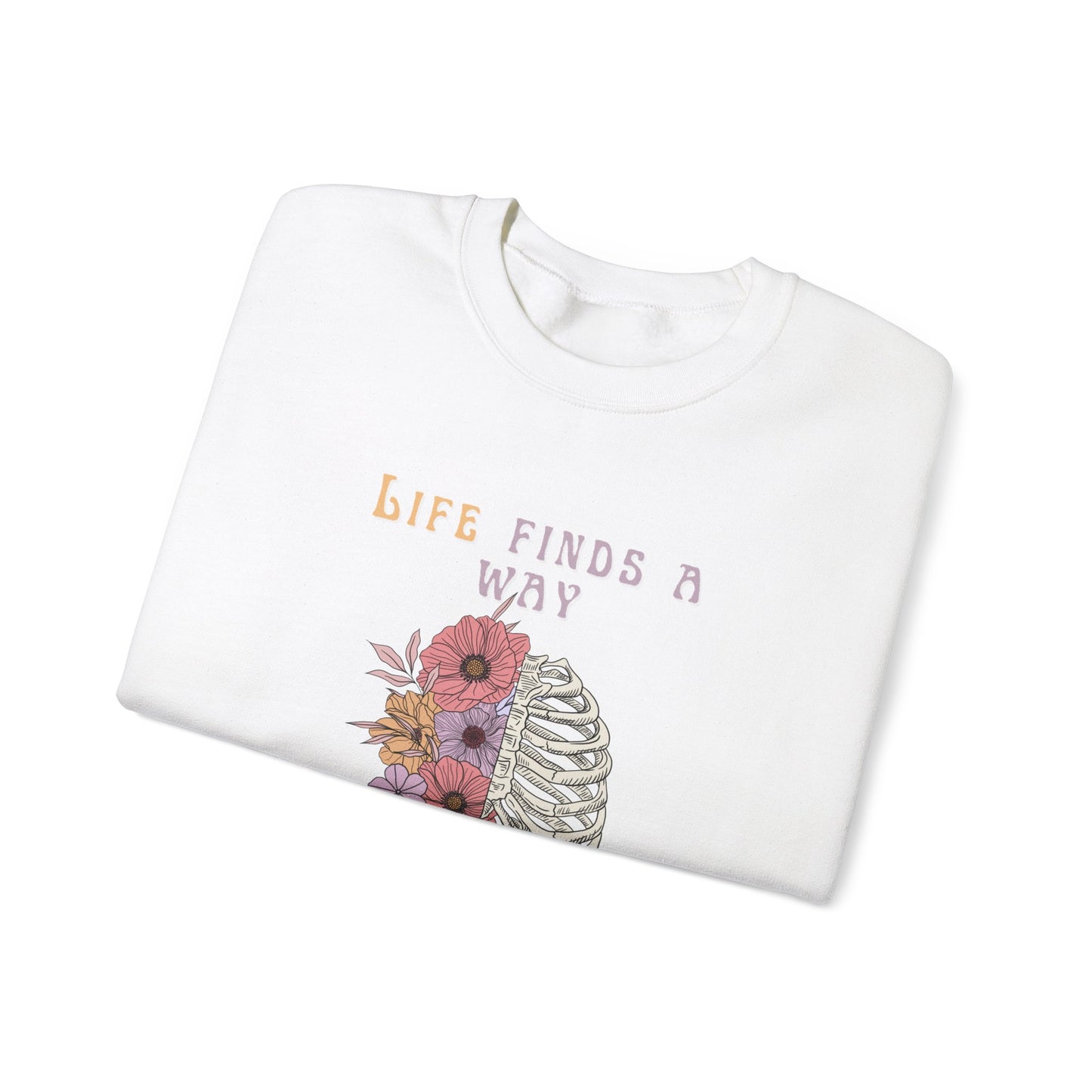 Life Finds a Way Even If It's A Little Creepy Unisex Heavy Blend™ Crewneck Sweatshirt