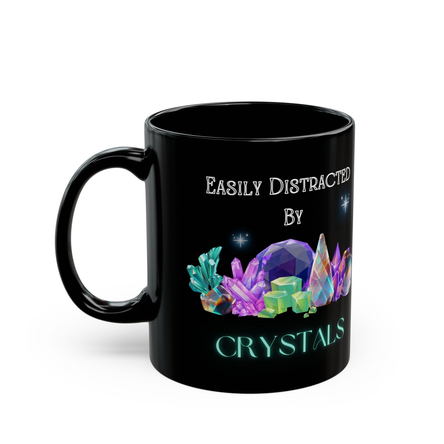 Crystal Distraction Black Mug (11oz, 15oz)