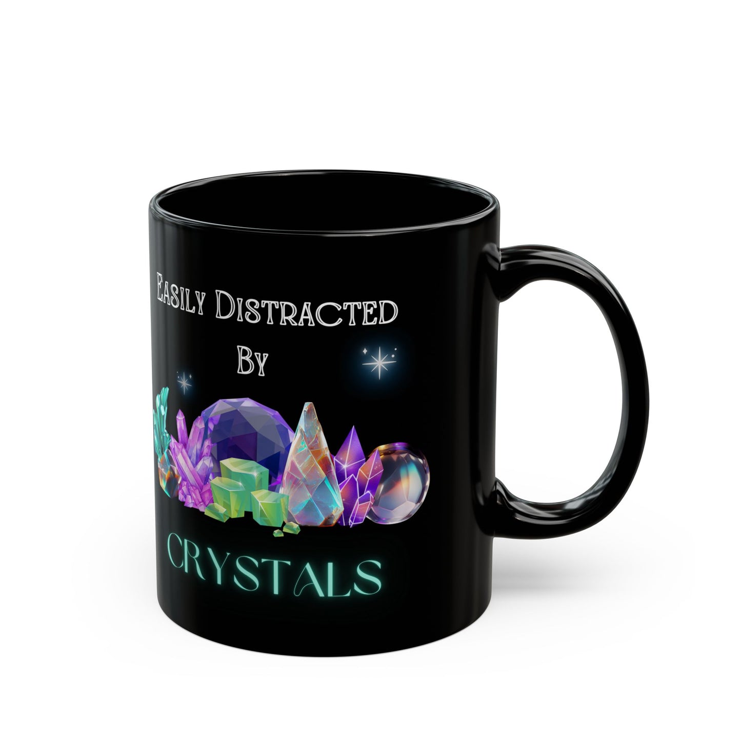 Crystal Distraction Black Mug (11oz, 15oz)